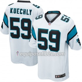 Camiseta Hombre NFL Carolina Panthers Luke Kuechly 59 Nike Blanco